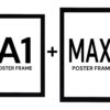 1600x1200-white-solid-color-background-2021-04-07T183905.854.jpg Set of 2 Black ( Maxi and A1 ) Poster Frame, Wall Mounted Portrait Landscape Display Home Decor
