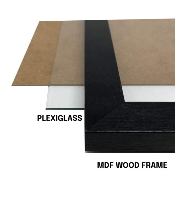 A4 (21 x 29.7 cm) Black Frame