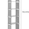 6 Tier 5 Cubes Modern Book Shelves Storage Shelf Tall Narrow Bookcase Display Unit Organizer Cube Display Shelves for Living Room, Bedroom