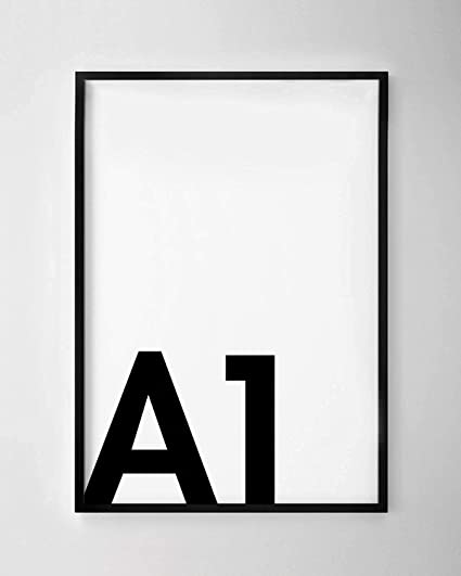 A1 (59.4 x 84.1 cm) Black Frame