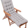 Sun Lounger Cushion Thick Garden Recliner Chair Cushion Garden Chair Cushion Sunbed Cushion Double