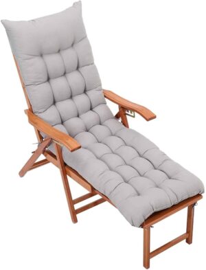 Sun Lounger Cushion Thick Garden Recliner Chair Cushion Garden Chair Cushion Sunbed Cushion Double