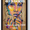 40x60cm Black Poster Frame-24"x 16" with Backboard & Styrene Included Portrait Landscape Display