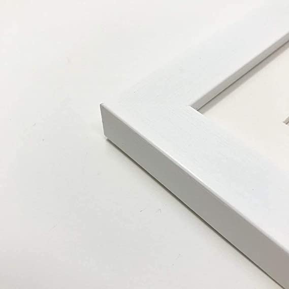 White MDF Wooden (70cm x 100cm) Frame with Mount