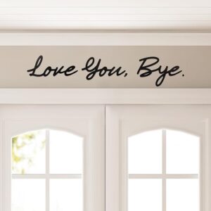 613ZJMWkfEL._AC_SX679_.jpg Love You Bye Wood Above Door Signs, 5mm Ply Wood Hallway Decor, Black Wall Art Love Letters Sign for Home Comes