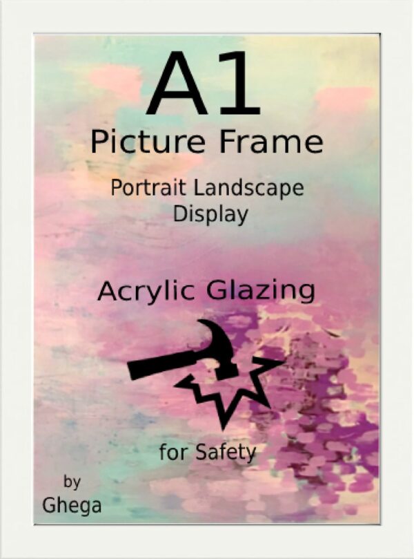 A1 (59.4 x 84.1 cm) White Frame