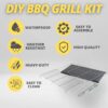 Garden Mile DIY Build your own barbecue Grilling set Charcoal bbq tray barbecue grill Barbeque grill outdoor DIY charcoal barbecues rack