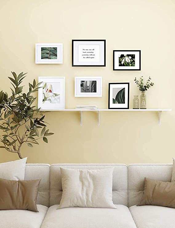 Set Of 2 | A4 (21 x 29.7 cm) | Black, White, Oak MDF Wooden Frame | Without Mount