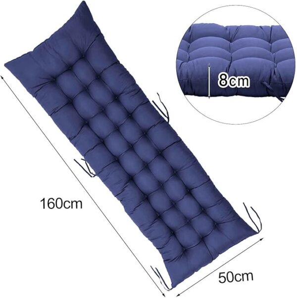 Sun Lounger Cushion Thick Garden Recliner Chair Cushion Garden Chair Cushion Sunbed Cushion Double