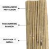 Split Bamboo Garden Fence Screening Natural Privacy and Outdoor Fencing