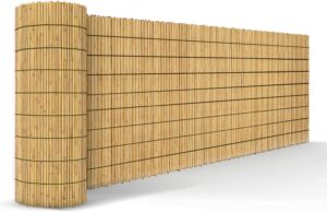Natural Bamboo Reed Fencing with Cotton String