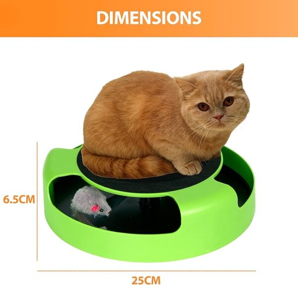 Cat Kitten Game - Catch The Mouse | Moving Toy Game for Cats & Kittens | Claw Scratching Toy with Mouse | Great Toy for Cats Indoors