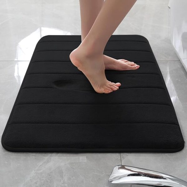 71cPc1-eoxL._AC_SX679_.jpg Pedestal Mats Indoor Memory Foam Mat - Bath Mat Non-Slip Floor Mat Comfortable Bathroom Mat - Colors Black, Beige, Grey, Navy, 50 x 40 cm