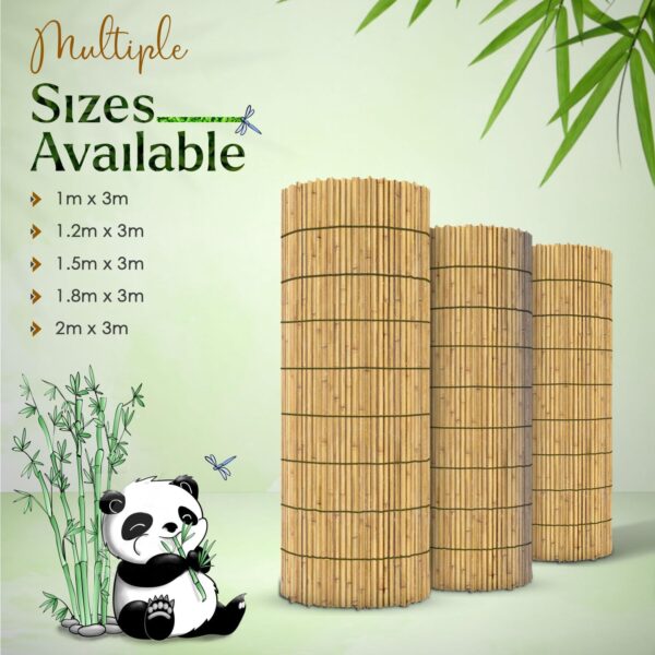 Natural Bamboo Reed Fencing with Cotton String