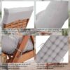 Sun Lounger Cushion Thick Garden Recliner Chair Cushion Garden Chair Cushion Sunbed Cushion Double