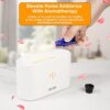 Flame Diffuser Humidifier Essential Oil Diffuser 180ml Aromatherapy Diffuser with Auto Off Function Silent Operation 7 Color Changing LED Lights