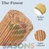 Bamboo Fencing Screen Roll Panel Natural Slated Wind Shield Protection