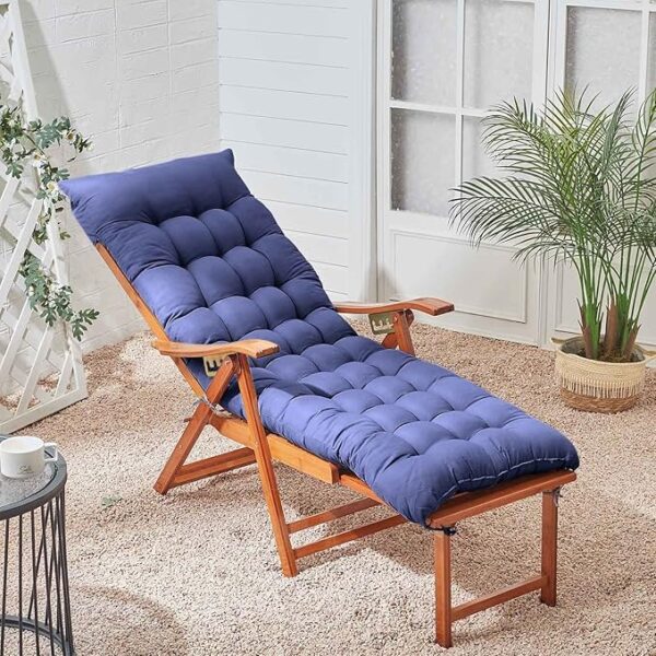 Sun Lounger Cushion Thick Garden Recliner Chair Cushion Garden Chair Cushion Sunbed Cushion Double
