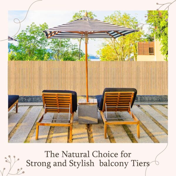 Natural Bamboo Screening Slatted Roll for Garden