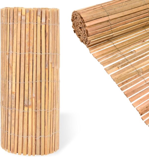 Natural Bamboo Screening Slatted Roll for Garden
