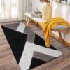 Stylish Large Area Rugs For Living Room - Non Shedding Dense Pile Shaggy Rug For Bedroom Kitchen Carpet Runner Non Slip Floor Mat (60 x 220 cm - 2 ft x 7 ft 3