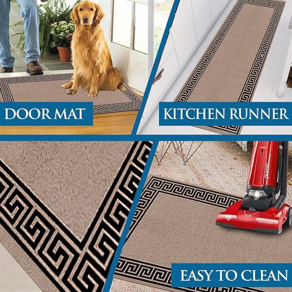 Carpet Runners for Hallways Non-Slip Long & Wide Heavy-Duty Plain Super Absorbent Area Rugs, Stair Carpet and Kitchen Anti-slip Floor Mats
