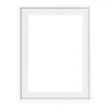White MDF Wooden (70cm x 100cm) Frame with Mount