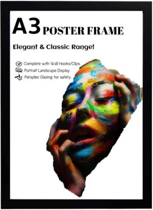 A3 (29.7 x 42 cm) Black Frame Matt