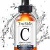 TruSkin Vitamin C Serum face – Anti Aging Face Serum with Vitamin C, Hyaluronic Acid, Vitamin E – Brightening Serum for Dark Spots, Even Skin Tone, Eye Area, Fine Lines & Wrinkles, 1 Fl Oz 30ml