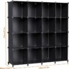 FRAMESPOT Bookcase, 16 Cube Storage Unit Bookshelf, Storage Cubes Multi-Use DIY Storage Shelves for Books, Storage Boxes, Clothes, Crochet Yarn, Toys