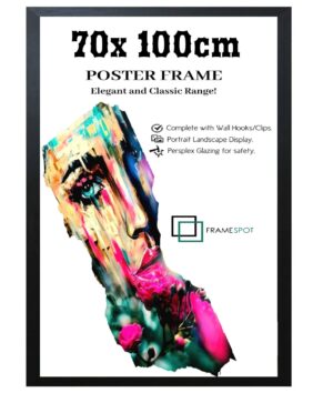 Black-70x100-2.jpg Black 70x100cm MDF Wooden Frame Portrait Landscape Display with high quality MDF Wood