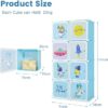 FS 8/12 Cube Children Clothes Closet, Cartoon Modular Wardrobe with Hanging Sections, Kids Storage Unit for Children Room, Nursery, Bedroom