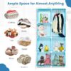 FS 8/12 Cube Children Clothes Closet, Cartoon Modular Wardrobe with Hanging Sections, Kids Storage Unit for Children Room, Nursery, Bedroom