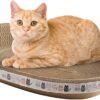 Cat Scratching Board Oval-shaped Cardboard Bowl High-Density for Indoor Cats Grinding Claw