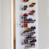 FS 12 Tier 36 Pair Over the Door Hanging Hook Shoe Rack Adjustable Shelf