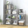 FRAMESPOT 9 Cube Bookcase Ladder Cube Shelving Unit Bookshelf Cube Shelves Under Stairs Storage Unit Cube Storage Organiser