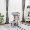Cat Tree for Indoor Cats 83cm Cat Scratching Post Scratch Board Kitten Tower Climbing Frame Grey