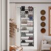 36 Pairs Over the Door Hanging Shoe Rack Adjustable Shelf Over the Door Organiser