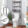 Over Toilet Storage Unit 3 Tier Over Toilet Storage Rack Bathroom Shelf Organizer Stand Stainless Steel