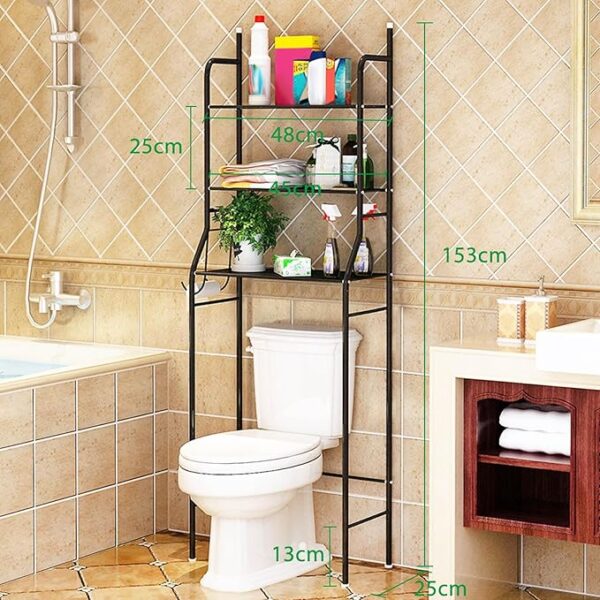 Over Toilet Storage Unit 3 Tier Over Toilet Storage Rack Bathroom Shelf Organizer Stand Stainless Steel