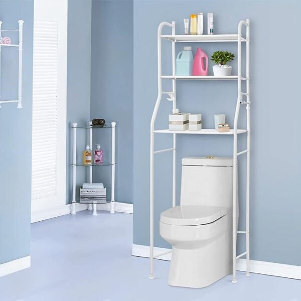 Over Toilet Storage Unit 3 Tier Over Toilet Storage Rack Bathroom Shelf Organizer Stand Stainless Steel