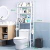 Over Toilet Storage Unit 3 Tier Over Toilet Storage Rack Bathroom Shelf Organizer Stand Stainless Steel