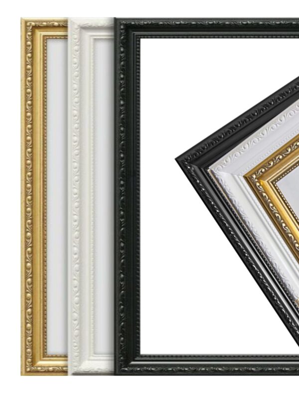 All Sizes Ornate Shabby Chic Gold Picture Poster Frame Antique Vintage Style MDF Backing Board with Perspex Sheet