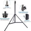 Photo Studio Light Stand 200cm 6.6ft Adjustable Photography Stand Sturdy Tripod Stand, Lighting, Umbrella and Background