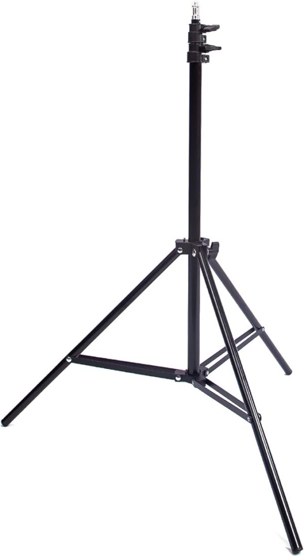 Photo Studio Light Stand 200cm 6.6ft Adjustable Photography Stand Sturdy Tripod Stand, Lighting, Umbrella and Background