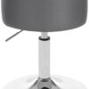 FS Breakfast Kitchen Counter Bar Stool Chair Faux Leather Seat Adjustable Barstool Grey Dressing Stool
