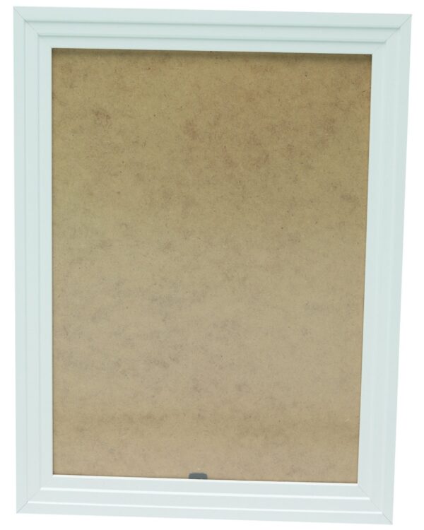 White Step Molding 50cm x 70cm Picture Photo Poster Frame Wall Mounted -Shatterproof Perspex Front -Landscape Portrait Hanging
