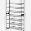 Stackable-Shoe-Storage-Shelf-Metal-Shoe-Rack3.jpg Stackable Shoe Rack Storage Shelf Metal Shoe Rack Black