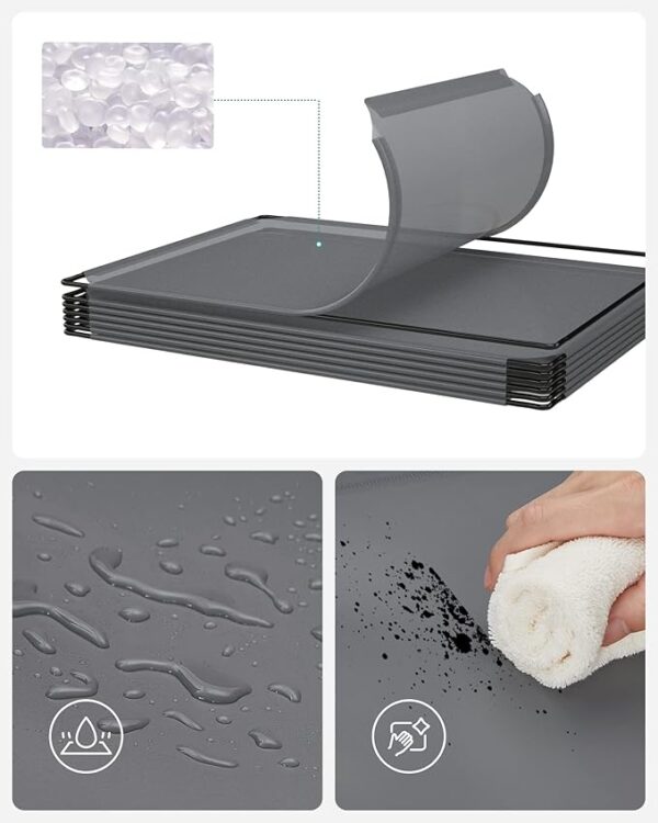 FRAMESPOT 16-Cube Storage Unit, Shoe Rack, Stackable Cubes, Plastic Closet Cabinet, Wardrobe, with Doors, for Bedroom, Office