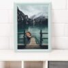 White SD Molding 50cm x 70cm Picture Frame Wall Mounted Shatterproof Perspex Front -Landscape Portrait Display